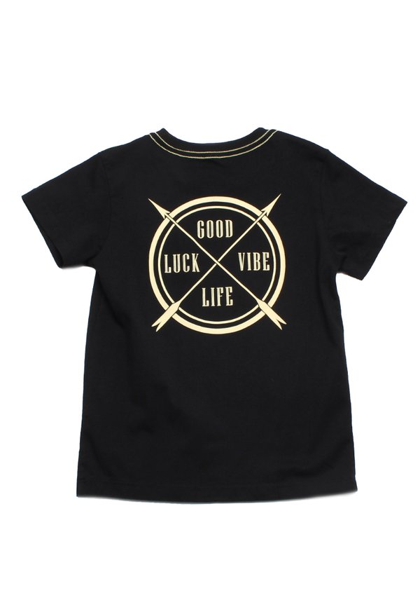 Good Vibes Premium Boy's T-Shirt BLACK