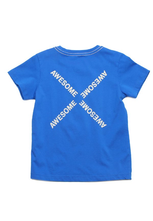 Awesome Distressed X Boy's T-Shirt BLUE