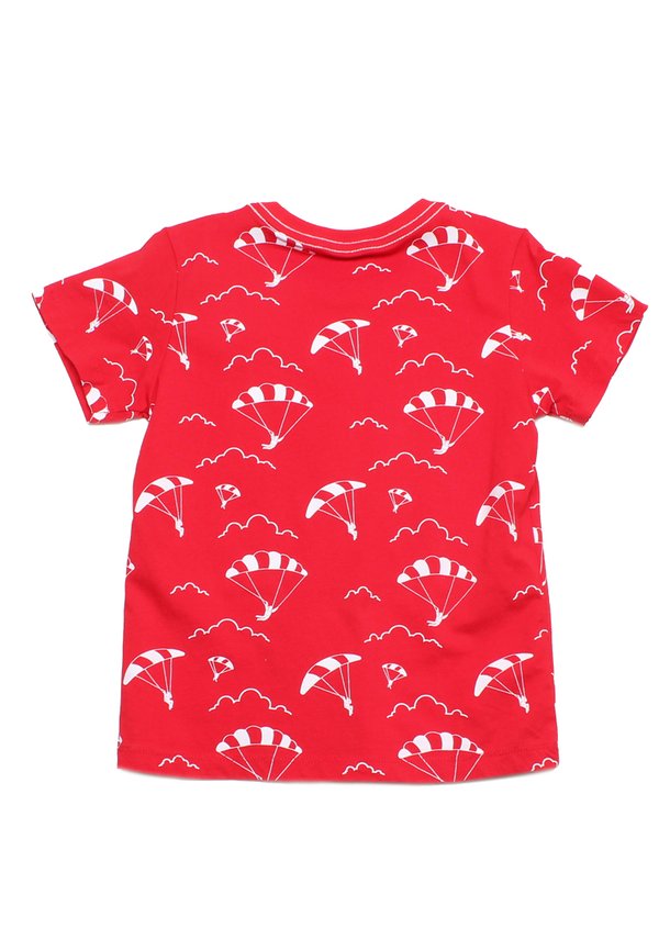Parachute Print Premium Boy's T-Shirt RED