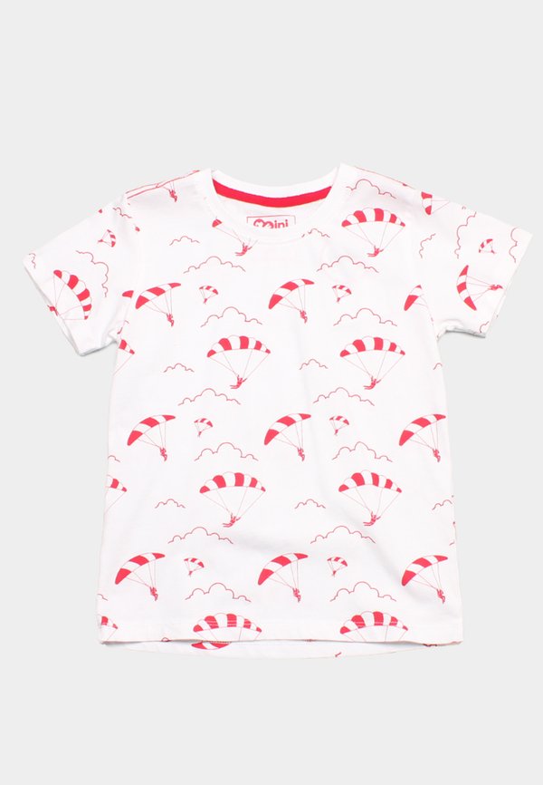Parachute Print Premium Boy's T-Shirt WHITE