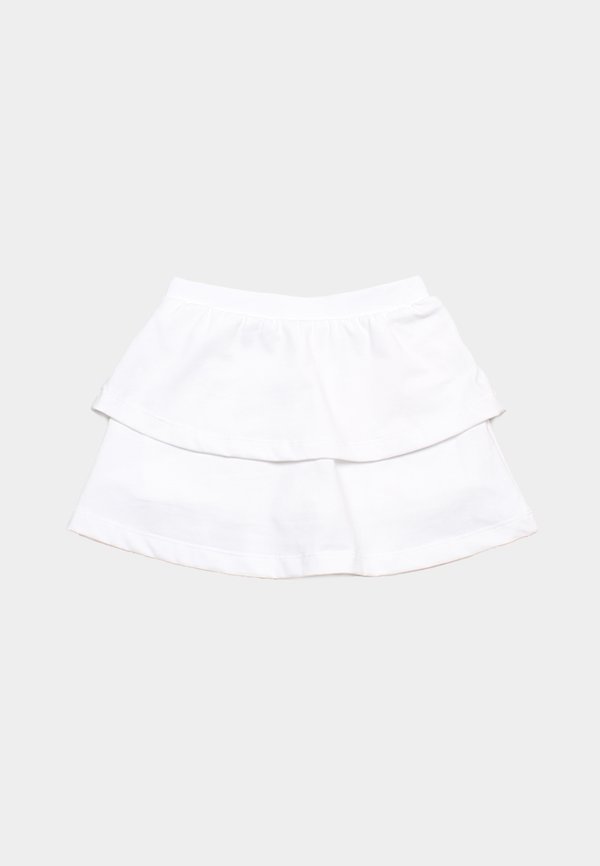 Twin Layer Girl's Skirt WHITE