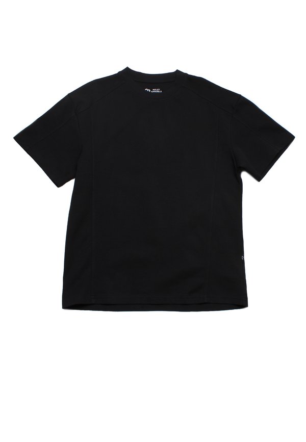 Premium Panel Oversized Men's T-Shirt BLACK