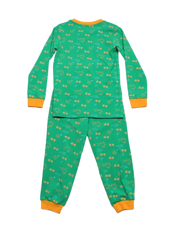 Duck Prints Premium Kids' Pyjamas Set GREEN