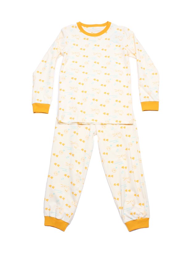 Duck Prints Premium Kids' Pyjamas Set YELLOW