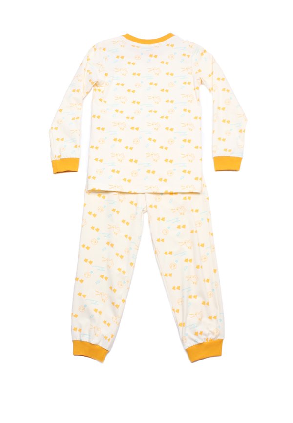 Duck Prints Premium Kids' Pyjamas Set YELLOW