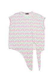 Sea Shells Ladies' Knotted Blouse PINK