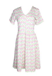 Sea Shells Premium Ladies' Button Down Dress PINK