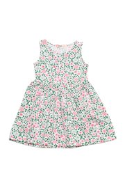 Flower Petal Girl's Dress GREEN