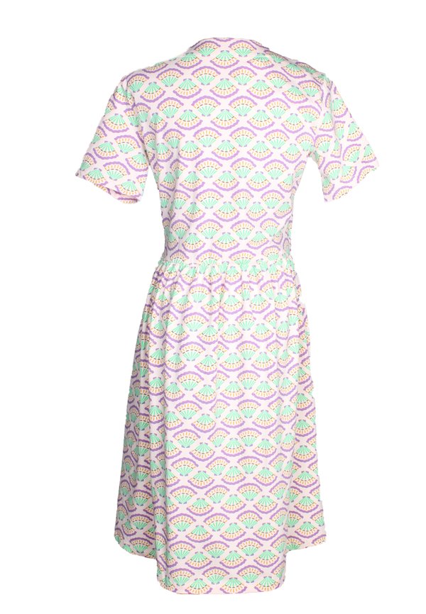 Sea Shells Premium Ladies' Button Down Dress PINK