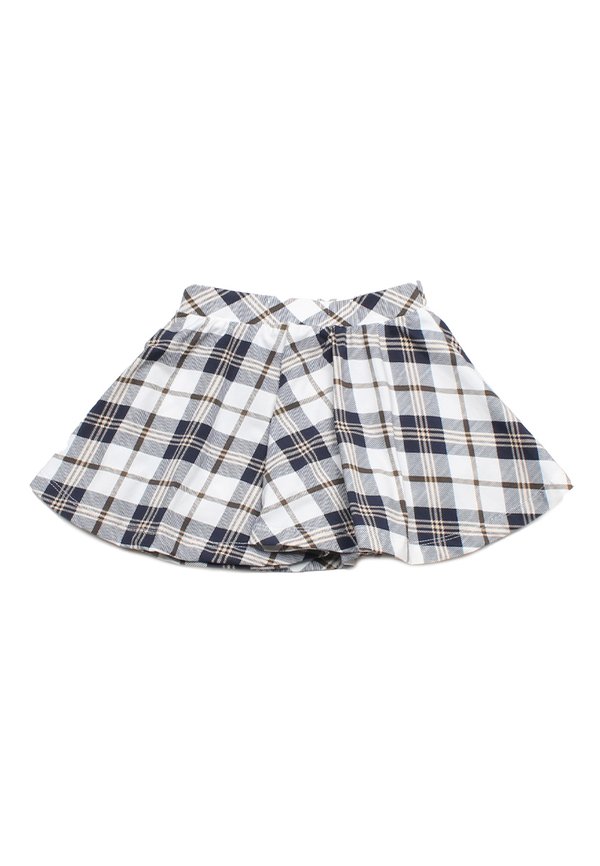 Diamond Checked Girl's Skirt BLACK