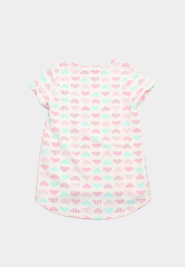 Heart Print Design Print Girl's T-Shirt WHITE