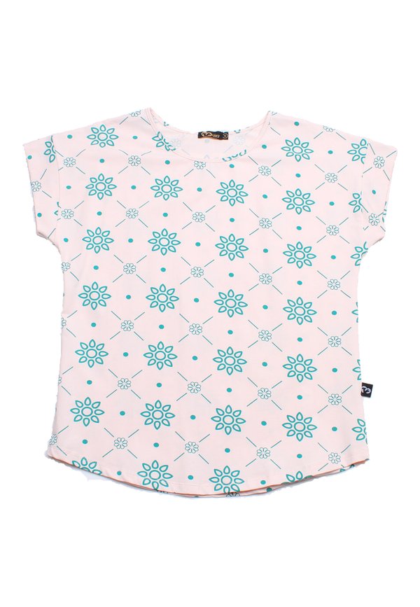 Floral Tiles Prints Ladies' Blouse PINK