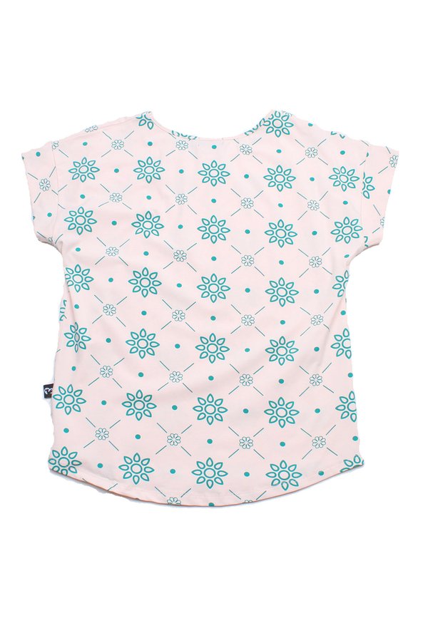 Floral Tiles Prints Ladies' Blouse PINK