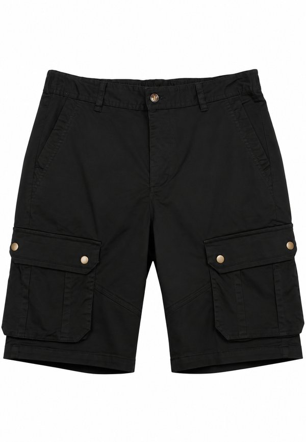 Premium Cargo Elastic Men's Bermudas BLACK