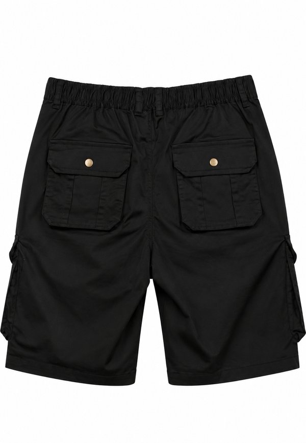 Premium Cargo Elastic Men's Bermudas BLACK