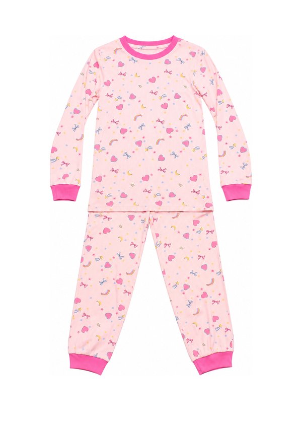 Girl Trinklets Prints Premium Kids' Pyjamas Set PINK
