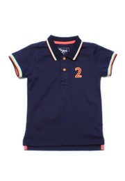 Tri Tipped Polo T-Shirt NAVY (Boy's T-Shirt)