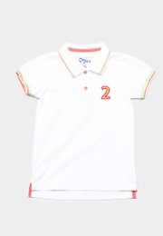 Tri Tipped Polo T-Shirt WHITE (Boy's T-Shirt)