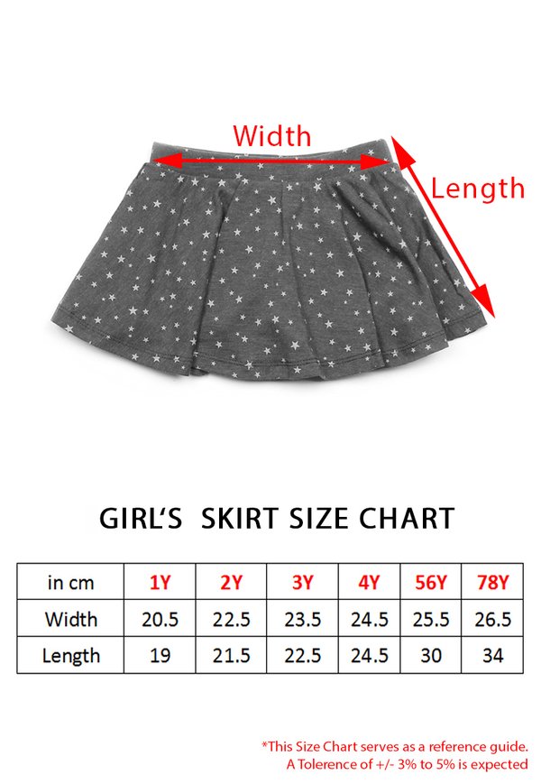 Rose Print Skirt BLACK (Girl's Bottom)