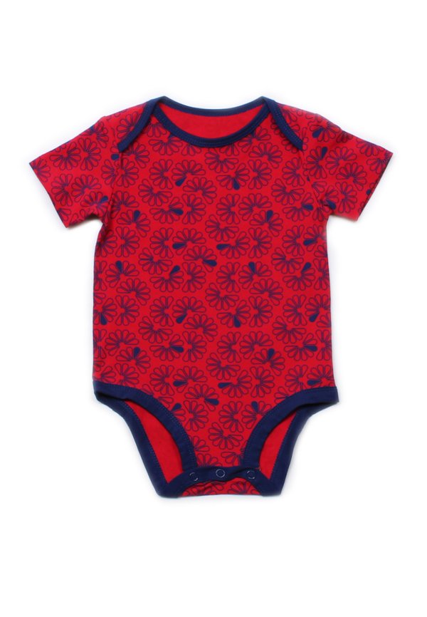 Floral Patterned Print Romper RED (Baby Romper)