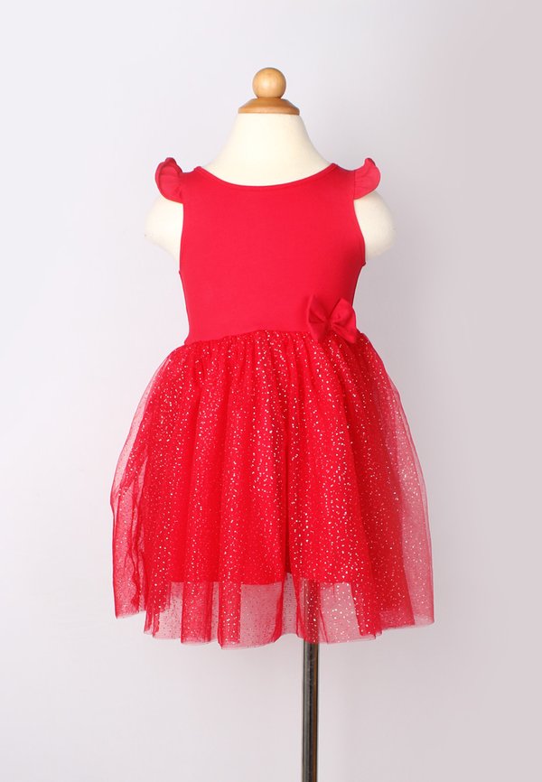 Glitter Bubble Dress RED (Girl's Dress)