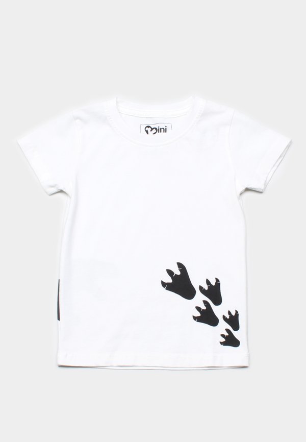 Dino Footprint T-Shirt WHITE (Boy's T-Shirt)