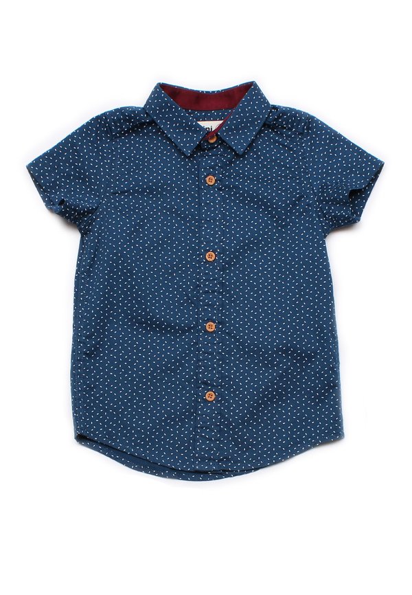 Sprinkle Print Short Sleeve Shirt NAVY (Boy's Shirt)