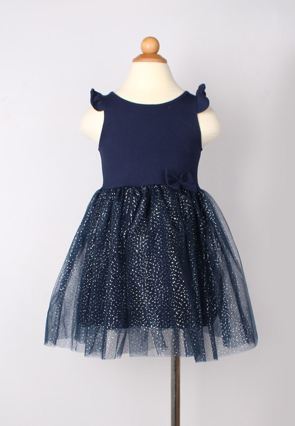 Glitter Bubble Dress NAVY (Girl's Dress)