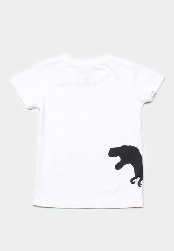 Dino Footprint T-Shirt WHITE (Boy's T-Shirt)