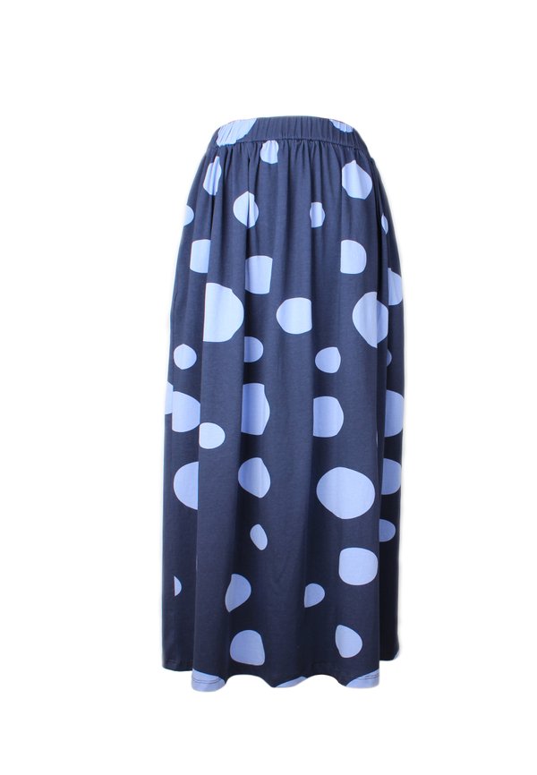 Polka Dot 2 way Midi Skirt BLUE (Ladies' Bottom)