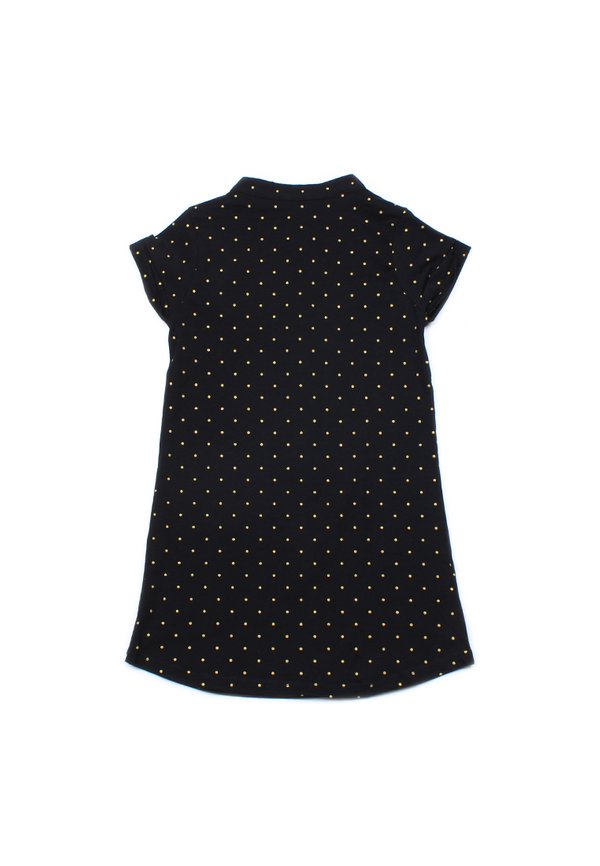 Polka Dots Polo Shift Dress BLACK (Girl's Dress)
