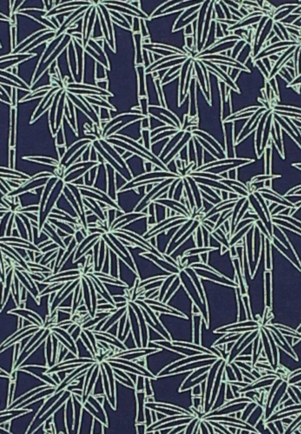 Bamboo Print Blouse NAVY (Ladies' Top)