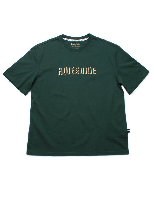 AWESOME Shadow Oversized T-Shirt GREEN (Men's T-Shirt)