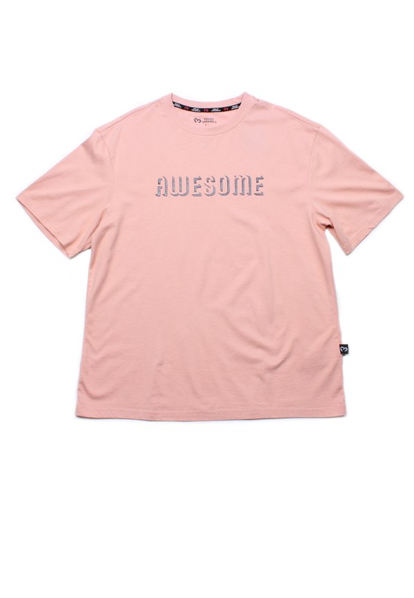 AWESOME Shadow Oversized T-Shirt PINK (Men's T-Shirt)
