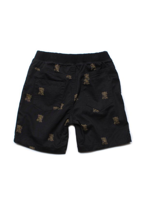 Bamboo Print Shorts BLACK (Boy's Shorts)