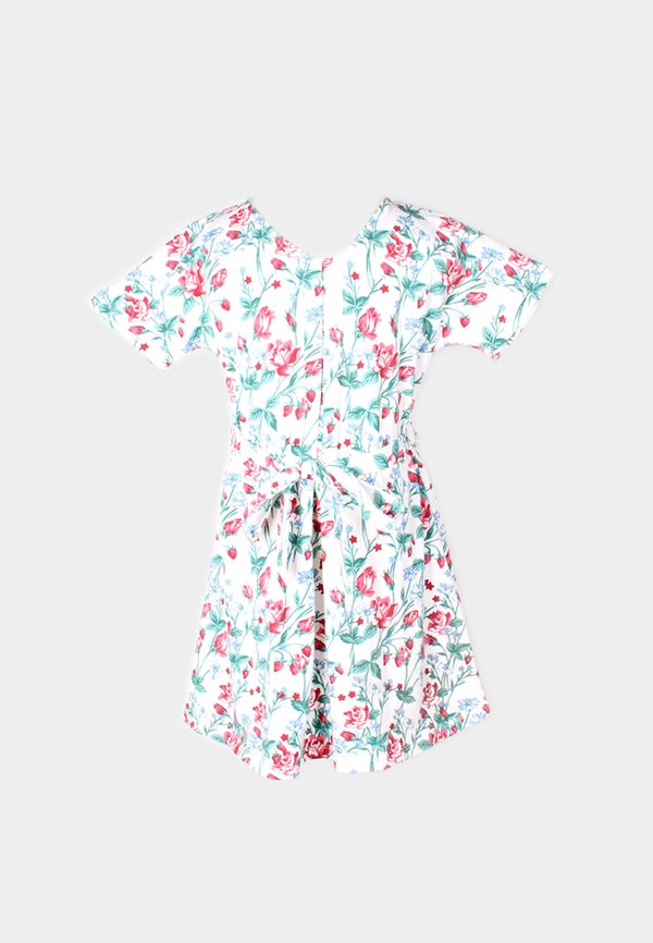 Floral Print Flare Dress WHITE (Girl's Dress)