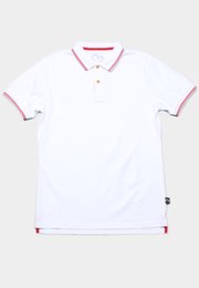 Twin Tipped Polo T-Shirt WHITE (Men's Polo)