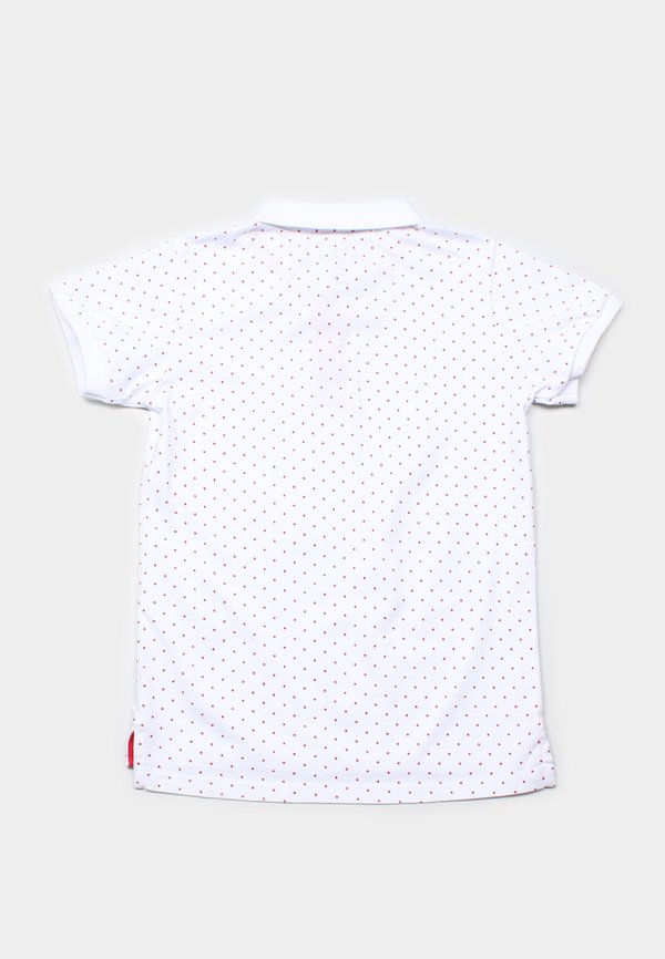 Polka Dot Polo T-Shirt WHITE (Boy's T-Shirt)