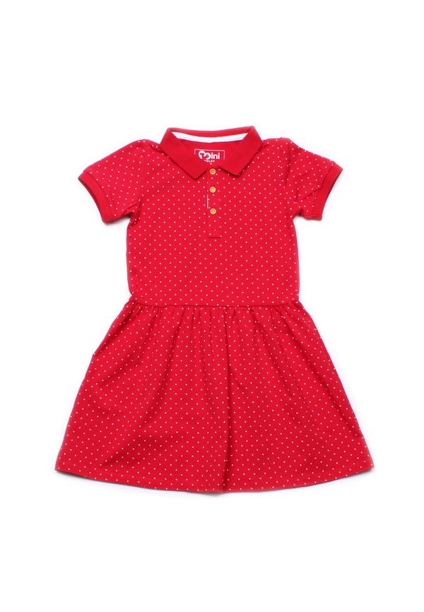 Polka Dot Polo Dress RED (Girl's Dress)