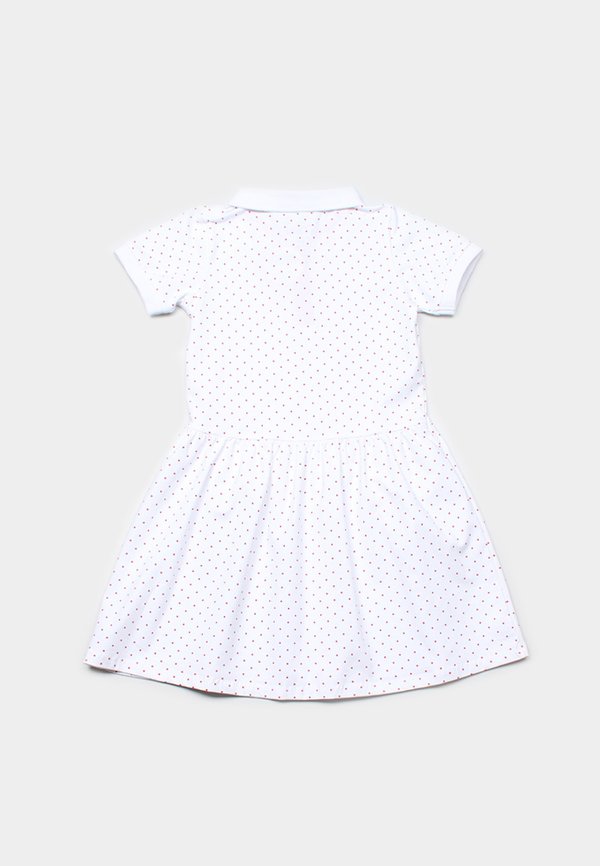 Polka Dot Polo Dress WHITE (Girl's Dress)