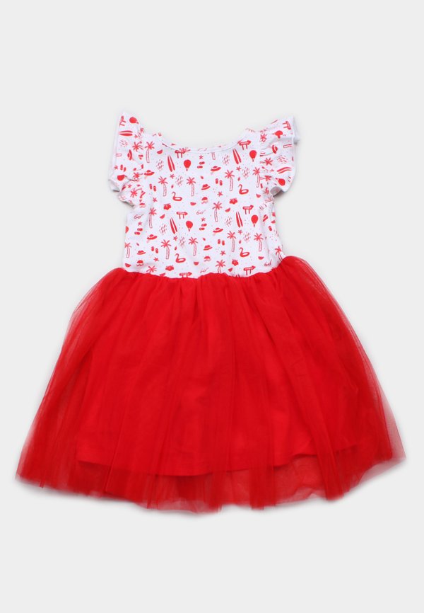 Sunny Island Bubble Dress RED (Girl's Dress)