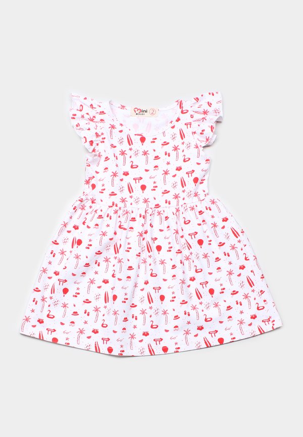 Sunny Island Print Dress WHITE (Girl's Dress)