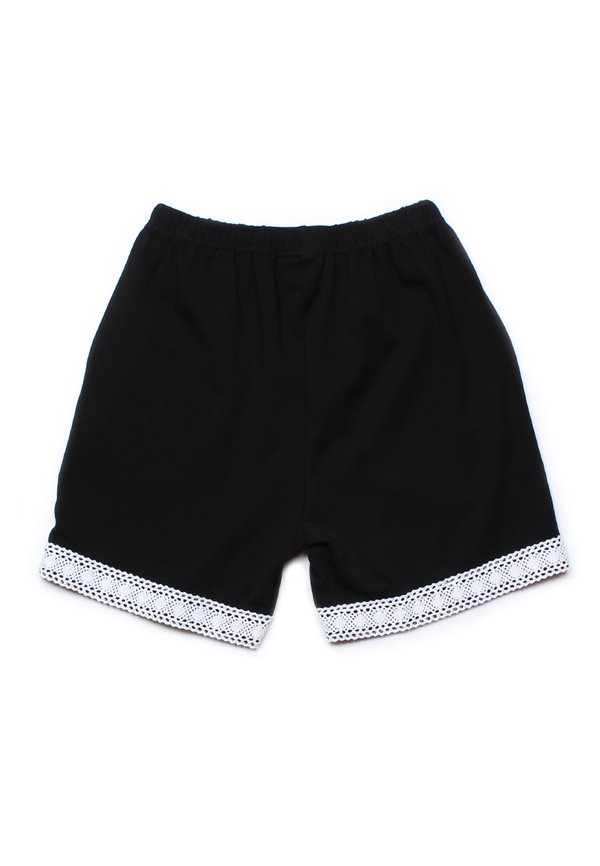 Lace Line Casual Shorts BLACK (Girl's Shorts)