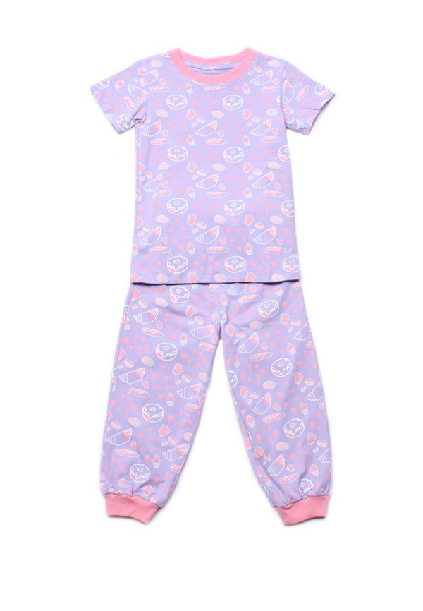 Bakery Print Pyjamas Set PURPLE (Kids' Pyjamas)