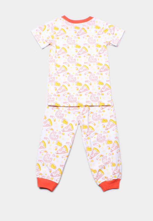 Pizza Print Pyjamas Set WHITE (Kids' Pyjamas)