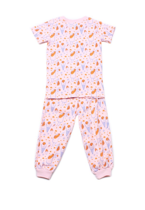 Ice Cream Print Pyjamas Set PINK (Kids' Pyjamas)