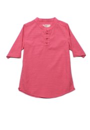 Oriental Styled 3/4 Sleeve Shirt RED (Boy's Shirt)