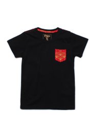 Japanese Sunray Pocket T-Shirt BLACK (Boy's T-Shirt)