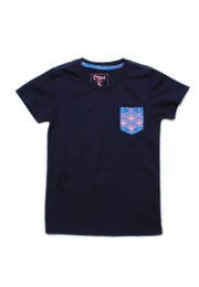 Japanese Sunray Pocket T-Shirt NAVY (Boy's T-Shirt)