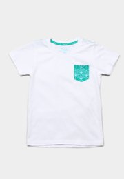 Japanese Sunray Pocket T-Shirt WHITE (Boy's T-Shirt)